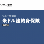 ソニー生命　米ドル建終身保険〔無配当〕